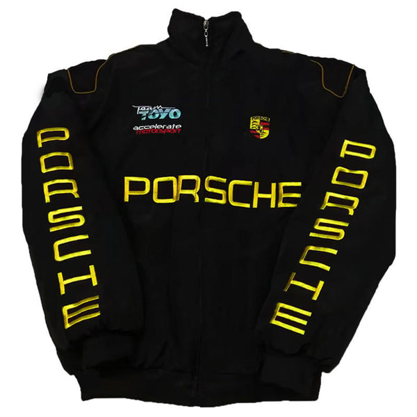 F1レーシングジャケットポルシェスパルコレーシングチームジャケット刺繡クラフトA086