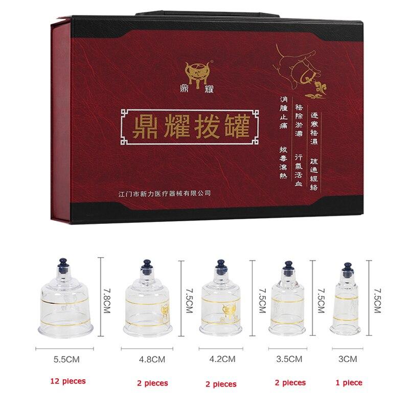 10pcs Acupunture Vacuum Cupping Set ventosa Suction Cans Cups jar Massager vacuum suction therapy cupping set cans for massage