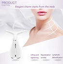 Għonq Kura tal-ġilda Strument tas-sbuħija LED Photon Vibrazzjoni Għonq Irfigħ Ġilda Issikka Kontra t-tikmix Neħħi Apparat Massager