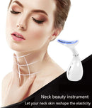 Għonq Kura tal-ġilda Strument tas-sbuħija LED Photon Vibrazzjoni Għonq Irfigħ Ġilda Issikka Kontra t-tikmix Neħħi Apparat Massager