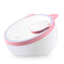 Specchio per il trucco leggero a LED Lovely Animali domestici Forma Creative Storage Specchio cosmetico Specchio per la luce notturna con specchio ingrandimento 3x
