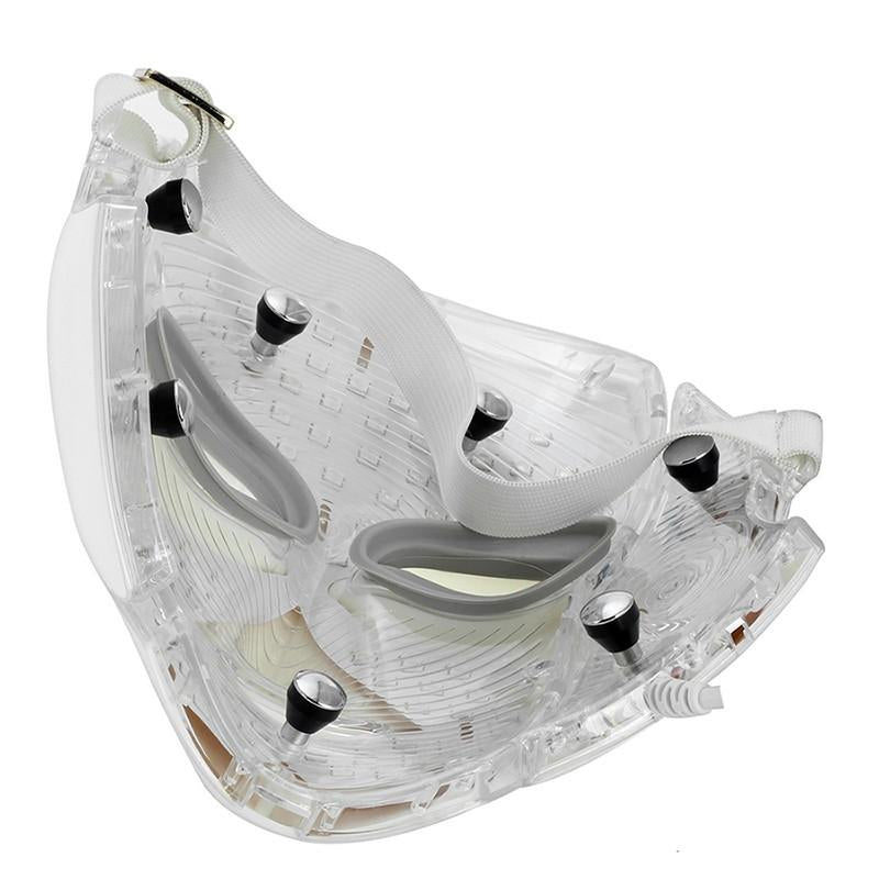 Світлодіодна фотонна терапія Краса машина Шкіра омолодження світлодіодна маска для обличчя з 7 кольоровими мікросторами для вилучення викидів для зморшок