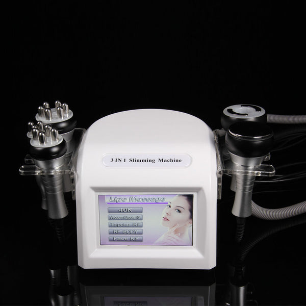 Nueva llegada de escritorio 40K cavitación ultrasónica máquina de vacío tripolar RF adelgazar Red de fotones cuidado de la piel Equipos de SPA
