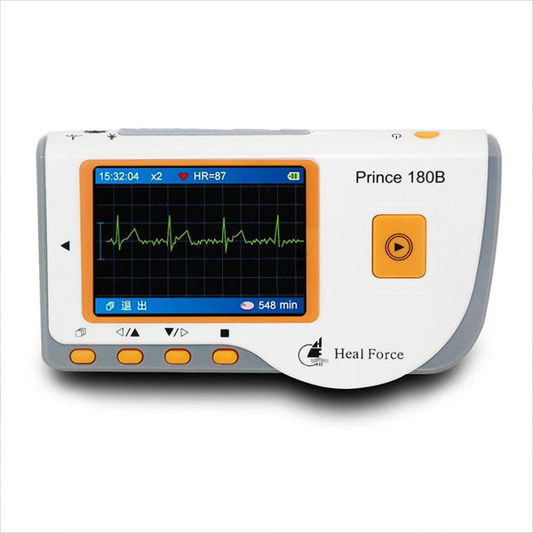Heal Force Prince 180B Tangan Portable Heart ECG Monitor Software Elektrokardiogram CE Health Monitor Rapid ECG EKG Tester