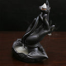 Quemador Incienso Thailand Buddha Hand Rökelsebrännare Rök Tillbakaflöde Sandelträ Spis Torn Rökelsekar Nedströms Tillbaka