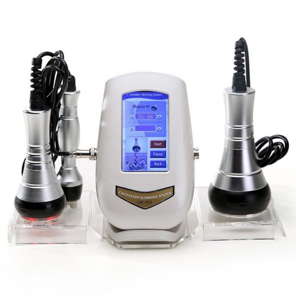 Skin Tightening Ultrasonic Cavitation 40K Fat Burning Weight Loss Instrument 5MRF RF Wrinkle Beauty Instrument 220V UK EU Plug