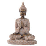Kecil Thailand Fenghui Buddha Patung untuk Hiasan Pejabat Home Resin Sandstone Crafts 8cm